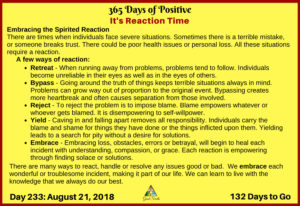 365 Days of Positive | It's Reaction Time - Good Scrolls